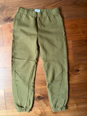 MATE the label / Olive Green 100% Cotton Jogger Sweatpant / S